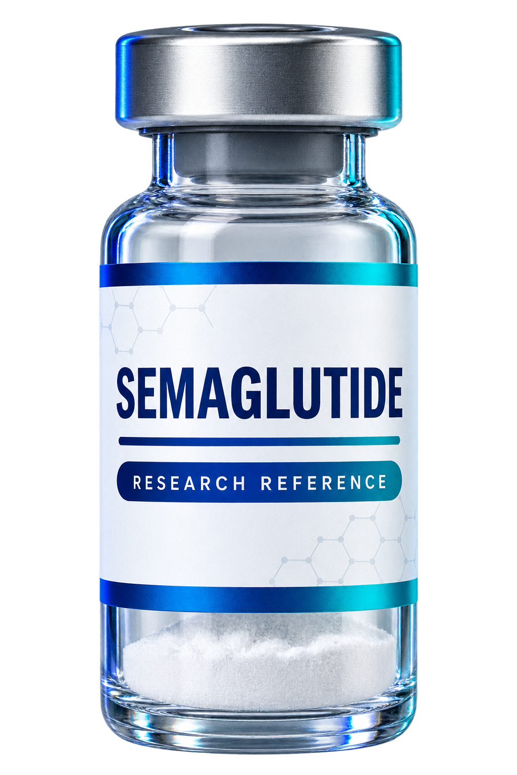 Generic laboratory vial labeled Semaglutide Research Reference
